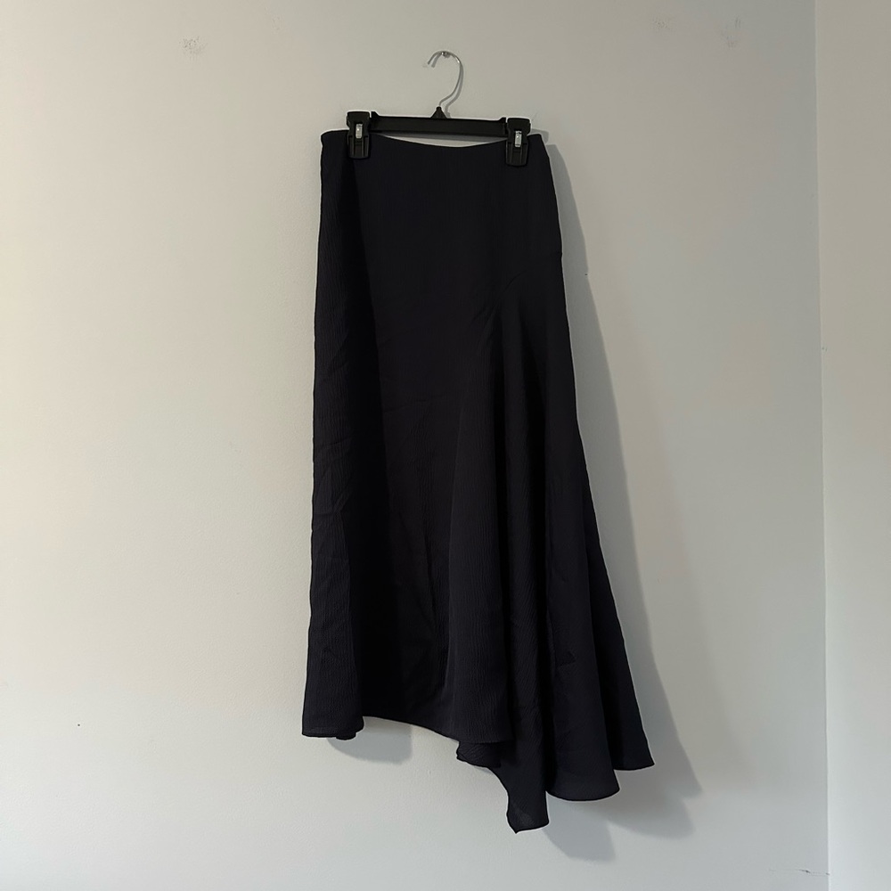 Ted Baker Black Asymmetrical A-Line Maxi Skirt